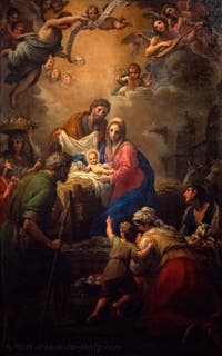 Birth of Christ by Francesco Mancini in the apse of the Basilica of Saint Mary Major in Rome