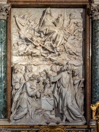 Bas-relief of the Assumption of the Virgin by Pietro Bernini by Pietro Bernini in the Sacristy of the Basilica of Saint Mary Major in Rome