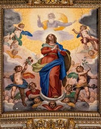 Frescoes from the baptistery of the Basilica of Saint Mary Major in Rome