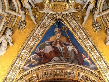 Frescoes from the baptistery of the Basilica of Saint Mary Major in Rome