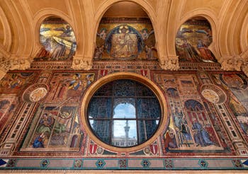 Mosaics by Filippo Rusti and Gaddo Gaddi, Benediction Lodge in the Basilica of Saint Mary Major