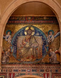 Mosaics by Filippo Rusti, Christ in glory, Blessings Lodge of the Basilica of Saint Mary Major