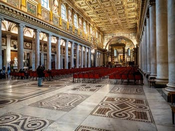 Central nave of the Basilica of Saint Mary Major in Rome