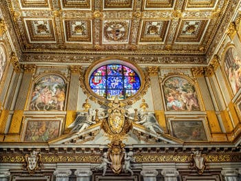 Central Nave of the Basilica of Saint Mary Major in Rome