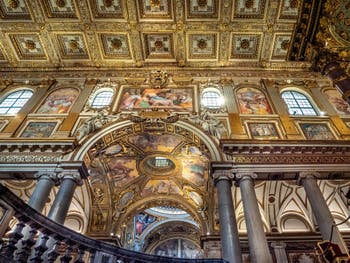 Central Nave of the Basilica of Saint Mary Major in Rome