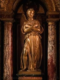 Valadier's Angels in the Crypt of Confession in the Basilica of Saint Mary Major in Rome
