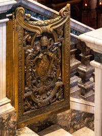 Access door to the confession crypt of the Basilica of Saint Mary Major in Rome