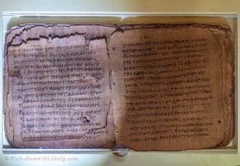 Letters of Saint Peter, Papyrus Bodmer VIII, Hall of the Popes in the Basilica of Saint Mary Major in Rome