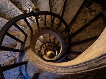 Gian Lorenzo Bernini Bernini, spiral staircase, Hall of the Popes in the Basilica of Saint Mary Major in Rome