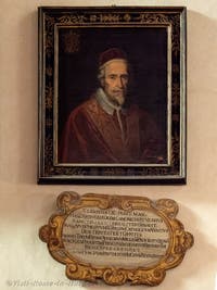 Portrait of Pope Clement IX, Hall of the Popes in the Basilica of Saint Mary Major in Rome