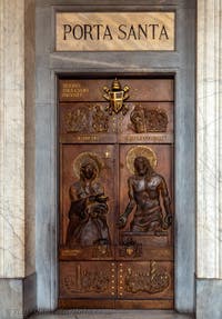 Porta Santa, the Holy Door of the Basilica of Saint Mary Major in Rome