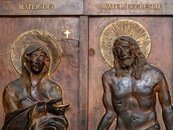 Porta Santa, the Holy Door of the Basilica of Saint Mary Major in Rome