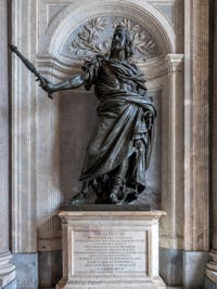 Bernini, Philip IV King of Spain under the portico of the Basilica of Saint Mary Major in Rome