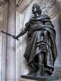 Bernini, Philip IV King of Spain under the portico of the Basilica of Saint Mary Major in Rome