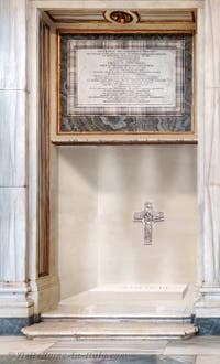 Tomb of Pope Francis in the Basilica of Saint Mary Major in Rome