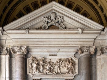 The offer of the goods of the patrician Giovanni to Pope Liberus, portico of the Basilica of Saint Mary Major in Rome