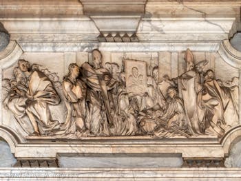 Pietro Bracci, Pope Hilary holds a council in the Basilica, portico of Saint Mary Major in Rome