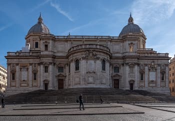 Rear facade of the Basilica of Saint Mary Major in Rome