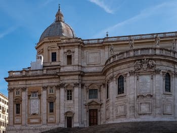Rear facade of the Basilica of Saint Mary Major in Rome