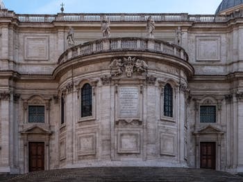 Rear facade of the Basilica of Saint Mary Major in Rome