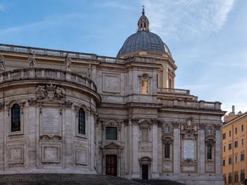 Rear facade of the Basilica of Saint Mary Major in Rome