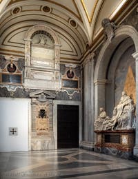 Tombs and funerary monuments in the Basilica of Saint Mary Major in Rome