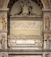 Tombs and funerary monuments in the Basilica of Saint Mary Major in Rome