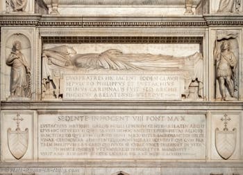 Tombs and funerary monuments in the Basilica of Saint Mary Major in Rome