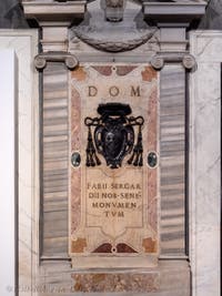 Tombs and funerary monuments in the Basilica of Saint Mary Major in Rome