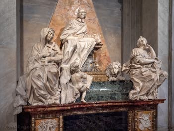 Tombs and funerary monuments in the Basilica of Saint Mary Major in Rome