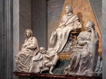 Tombs and funerary monuments in the Basilica of Saint Mary Major in Rome
