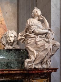 Tombs and funerary monuments in the Basilica of Saint Mary Major in Rome