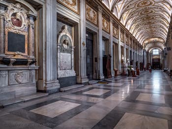 Tombs and funerary monuments in the Basilica of Saint Mary Major in Rome