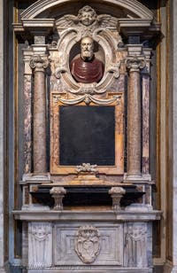 Tombs and funerary monuments in the Basilica of Saint Mary Major in Rome