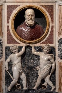 Tombs and funerary monuments in the Basilica of Saint Mary Major in Rome