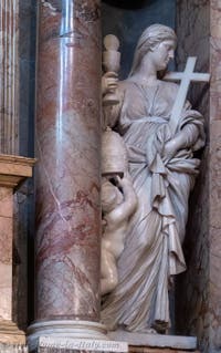 Tombs and funerary monuments in the Basilica of Saint Mary Major in Rome