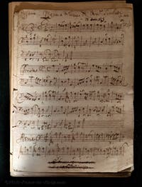 Manuscript of the mass La Stella, by Domenico Scarlatti, Museum of the Basilica of Saint Mary Major in Rome