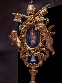 Standard with a bell and the Salus Populi Romani, Museum of the Basilica of Saint Mary Major in Rome