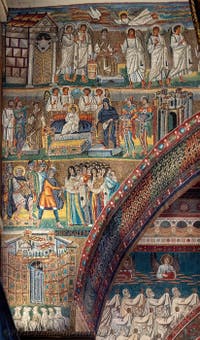 Triumphal Arch Mosaics, Annunciation, Adoration of the Magi, Massacre of the Innocents, Basilica of Saint Mary Major in Rome
