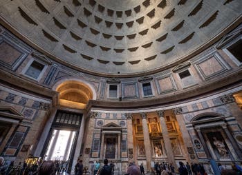 The Cupola of the Pantheon Basilica in Rome Italy