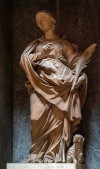 Vincenzo Felici, Saint Agnes, Second Aedicula of the Pantheon in Rome, Italy