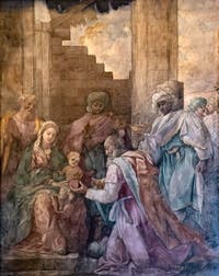 Francesco Cozza, Adoration of the Magi, First Chapel of the Pantheon in Rome, Italy