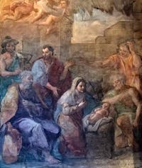 Francesco Cozza, Adoration of the Shepherds, First Chapel of the Pantheon in Rome, Italy