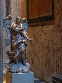 Gian Lorenzo Bernini, Angel, Seventh Chapel of the Pantheon in Rome, Italy