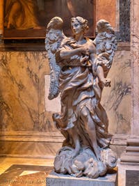 Gian Lorenzo Bernini, Angel, Seventh Chapel of the Pantheon in Rome, Italy