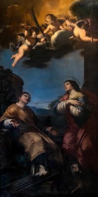Clemente Maioli, Saint Laurent and Saint Agnes, Seventh Chapel of the Pantheon in Rome, Italy