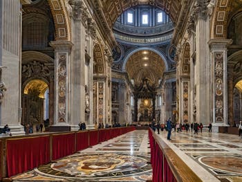 Saint Peter's Basilica of the Vatican in Rome in Italy