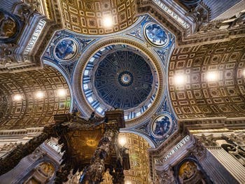 Saint Peter's Basilica of the Vatican in Rome in Italy