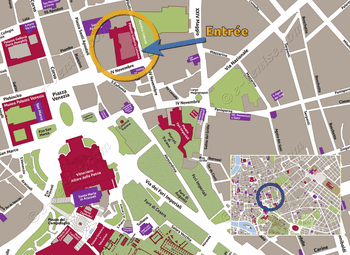 Location Map of Colonna Palace in Rome, Italy Location Map of Colonna Palace in Rome, Italy