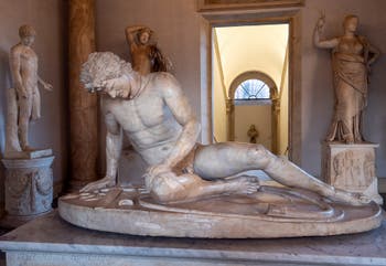Dying Gaul also called Dying Galatian or Dying Gladiator at Capitoline museum in Rome